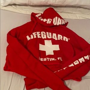 Cropped lifeguard hoodie